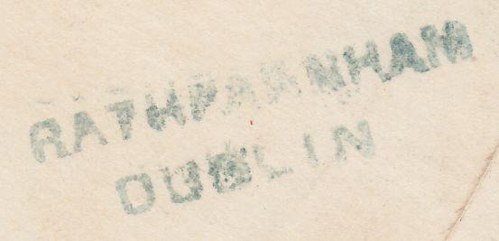 108207 - 1858 "RATHFARNHAM/DUBLIN" RECEIVER ON COVER.