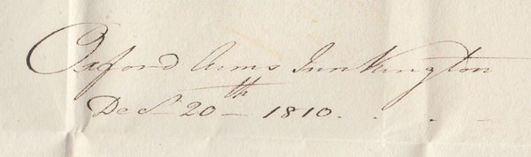 108315 - 1810 HEREFORDSHIRE/"KINGTON H" HAND STAMP (HE198).