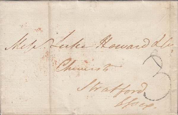 108326 - 1809 LONDON HAND STAMP "3".