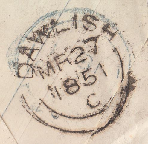 108381 - "239" NUMERAL OF DAWLISH/1D PINK ENVELOPE.