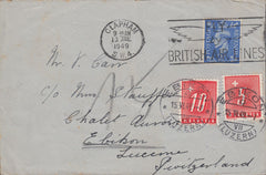 108412 - 1949 UNDERPAID MAIL CLAPHAM TO SWITZERLAND.