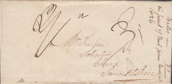 108419 - 1827 NORFOLK/"SHIPDHAM" STRAIGHT LINE HAND STAMP (NK356).