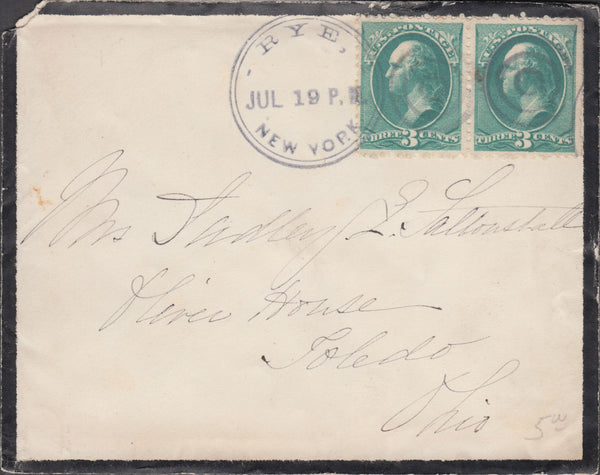 108453 - "RYE" CANCELLATIONS FROM VARIOUS PLACES IN THE WORLD.