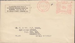 108459 - 1964 METER MAIL LONDON TO SOMALI REPUBLIC.