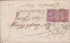 108475 - CORK ENGLISH TYPE IRISH SPOON IN GREEN ON COVER TO CANADA/4D CARMINE (SG62) X 2.