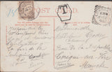 108619 - 1905 UNPAID MAIL LONDON TO FRANCE.