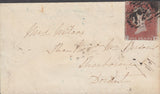108747 - 1847 ENVELOPE SOUTHAMPTON TO SHERBORNE/"BIRD" WAFER SEAL.
