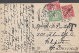 108799 - 1922 UNDERPAID MAIL MALTA TO SHEFFIELD.