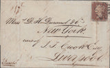 108861 - 1841 FORWARDING AGENTS MAIL LONDON TO NEW YORK VIA LIVERPOOL.