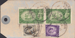 108979 - 1955 BANKERS TAG/2/6 YELLOW-GREEN (SG509).