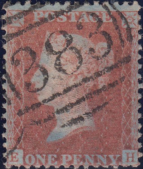 109044 - 1856/7 PL.44 MATCHED PAIR (EH) BLUED PAPER (SG29) AND WHITE PAPER (SG40).