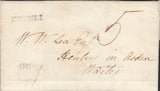109122 - BIRMINGHAM PENNY POST/KNOWLE STRAIGHT LINE HAND STAMP (WA334).