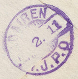 109132 - 1911 MAIL STAUNTON ON WYE TO CHINA/JAPANESE OCCUPATION.