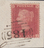 109171 - 1856/7 PL.44 MATCHED PAIR LETTERED GI ON BLUED PAPER (SG29) AND WHITE PAPER (SG40).