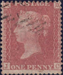 109219 - PL.57 MATCHED PAIR LETTERED JC (SG40) WITH WATERMARK INVERTED AND WATERMARK UPRIGHT.