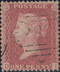 109229 - PL.59 MATCHED PAIR LETTERED DI WITH WATERMARK INVERTED (SG40Wi) AND WATERMARK UPRIGHT.