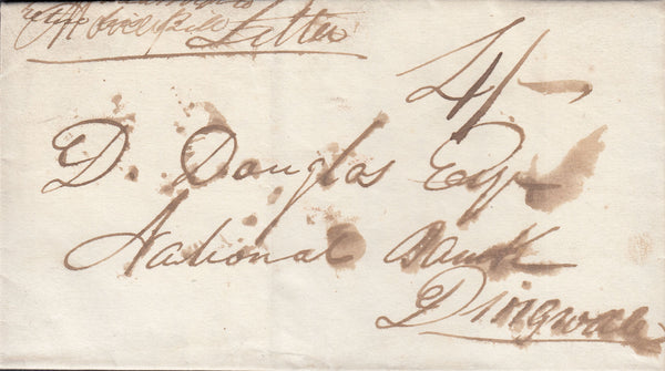 109243 - 1833 MONEY LETTER LOCHALSH TO DINGWALL.