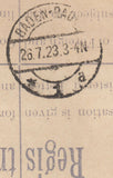 109249 - 1923 REGISTERED MAIL LONDON TO GERMANY.