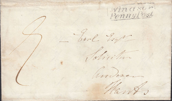 109373 - 1838 BERKS/"WINDSOR PENNY POST" (BR522).
