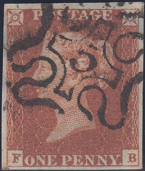 109465 - LONDON NO. 5 IN MALTESE CROSS (SPEC B1ue)/PL.32 (FB)(SG8).