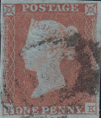 109513 - PL.105 (RK) VERY BLUED PAPER (SG8a).