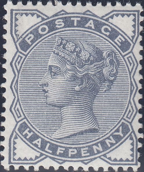 109520 - 1884 ½D SLATE BLUE (SG187).