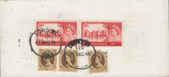 109605 - 1966 "RECORDED PARCEL TRANSIT" CARD/5S CASTLE USAGE.