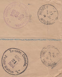 109667 - 1954 REGISTERED AIR MAIL SURBITON TO CANADA.