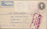 109699 - 1963 REGISTERED AIR MAIL LONDON TO USA/METER MARK/EX SPINK.