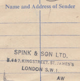 109699 - 1963 REGISTERED AIR MAIL LONDON TO USA/METER MARK/EX SPINK.