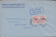 109715 - 1947 AIR MAIL LONDON TO TANGANYIKA.