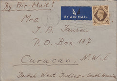 109716 - 1950 AIR MAIL SYDENHAM TO CURACAO.