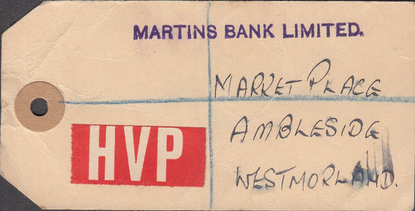 109719 - CIRCA 1954 HVP/BANKER'S SPECIAL PACKET/2/6 GREEN (SG509).