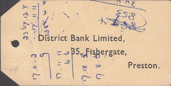 109741 - 1958 BANKER'S SPECIAL PACKET/5S CASTLE USAGE.