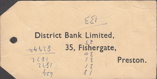 109751 - 1957 BANKER'S SPECIAL PACKET/5S CASTLE USAGE.