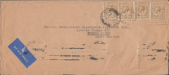 109842 1936 AIR MAIL BURY TO ARGENTINA WITH KGV 1S (SG429) X4.