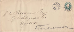 109885 - 1902 ENVELOPE LONDON TO FINLAND MISSENT TO DENMARK.