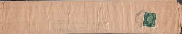 109888 - 1939? NEWSPAPER WRAPPER WATFORD TO USA.