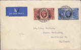 109899 - 1936 AIR MAIL DONCASTER TO HOLLAND/KGV SILVER JUBILEE ISSUE.