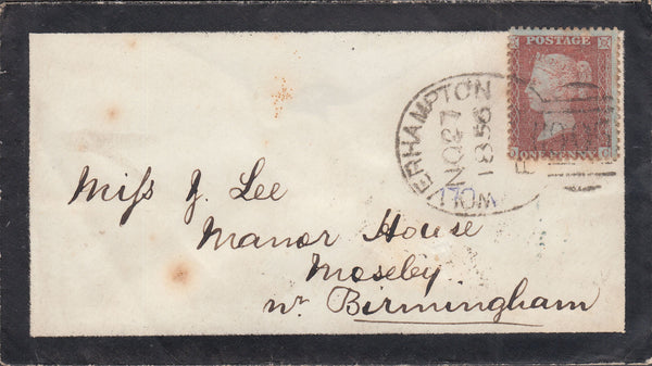 109993 - WOLVERHAMPTON SPOON TYPE B (RA126)/MOURNING ENVELOPE.