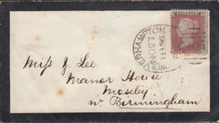 109993 - WOLVERHAMPTON SPOON TYPE B (RA126)/MOURNING ENVELOPE.