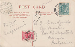 110080 - 1904 UNDERPAID MAIL YORK TO BELGIUM.