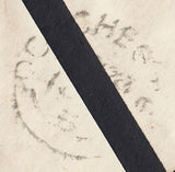 110170 - 1856 DORSET/MOURNING ENVELOPE/"CATTISTOCK" UDC.