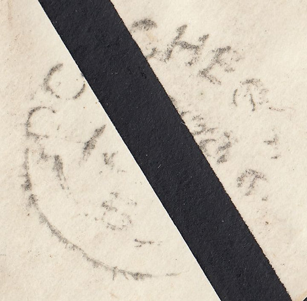 110170 - 1856 DORSET/MOURNING ENVELOPE/"CATTISTOCK" UDC.