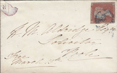 110177 - 1852 DORSET/"SPETTISBURY" UDC/BLUE NUMERAL.