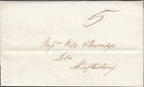 110207 - 1833 DORSET/"SHERBORNE" DATE STAMP ERROR OF DATE SLUGS.