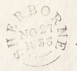 110207 - 1833 DORSET/"SHERBORNE" DATE STAMP ERROR OF DATE SLUGS.