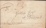 110213 - 1768 DORSET/"SHAFTESBURY" TWO LINE HAND STAMP (DT416).