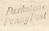 110266 - 1D BLACK PL.6 (SG2)(SC) PARKSTONE TO POOLE/"PARKSTONE PENNY POST" (DT347).