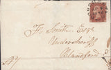 110281 - 1842 "DORCHESTER" TOWN CANCELLATION ON COVER (SPEC B1va).